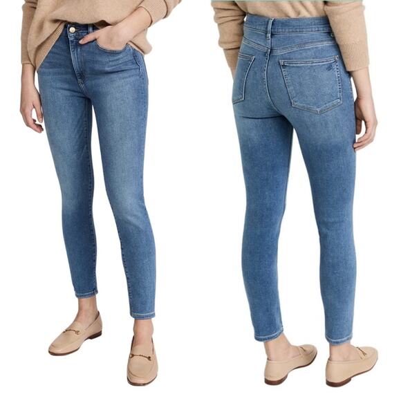 DL1961 Farrow High Rise Skinny Jeans Palmas Denim Cotton Polyester Lycra Size 29 - Picture 1 of 8